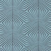 112929 Dawning Colour 3 Copenhagen Blue Wallpaper by Harlequin