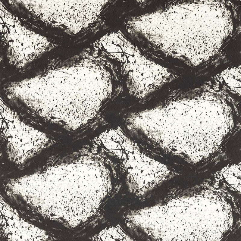 121202 Enigmatic Reflect Black Earth Harlequin Fabric