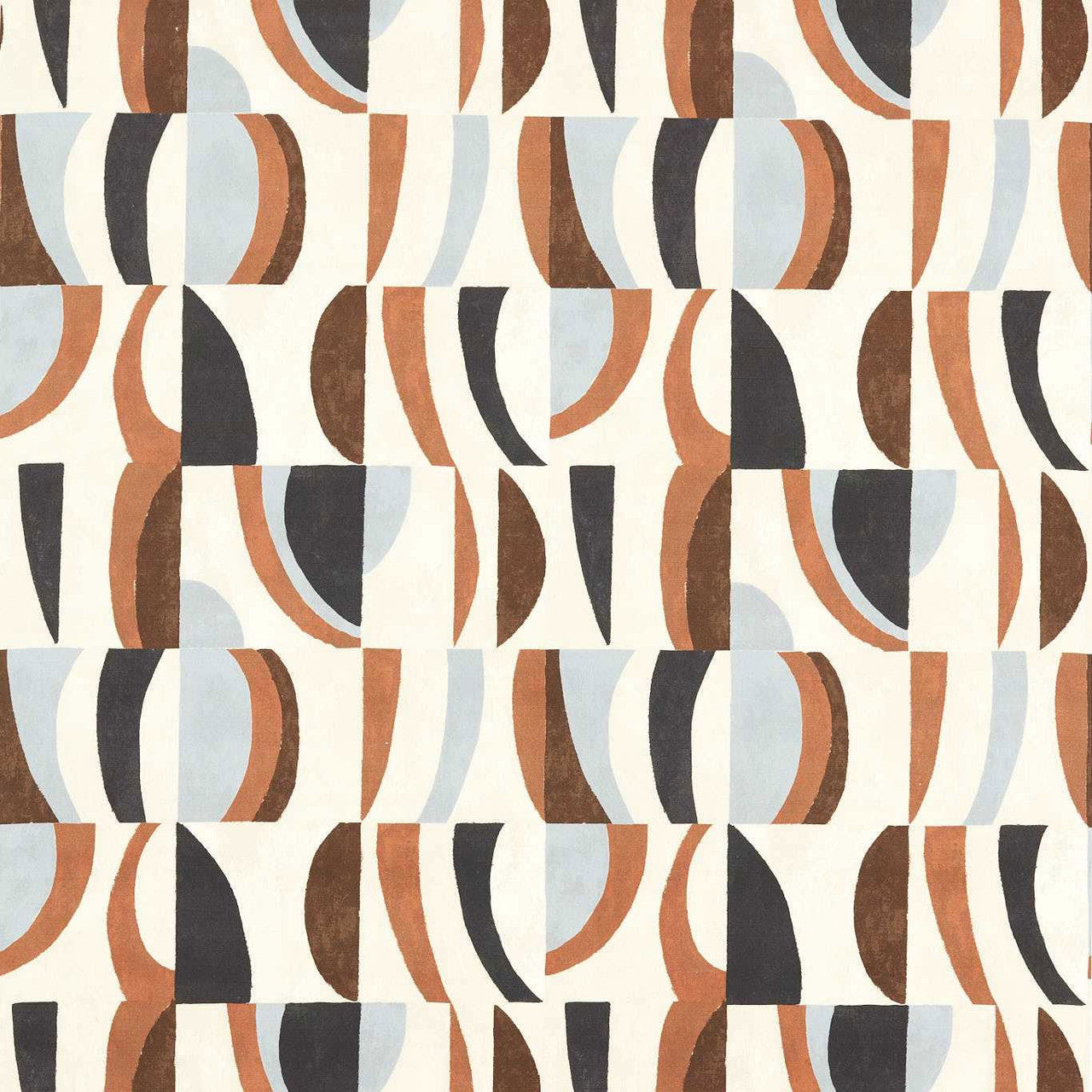 121205 Torillo Reflect Black Earth/Cornflower/Walnut Harlequin Fabric