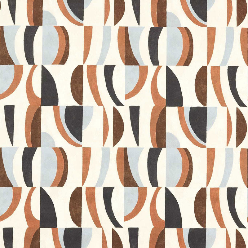 121205 Torillo Reflect Black Earth/Cornflower/Walnut Harlequin Fabric