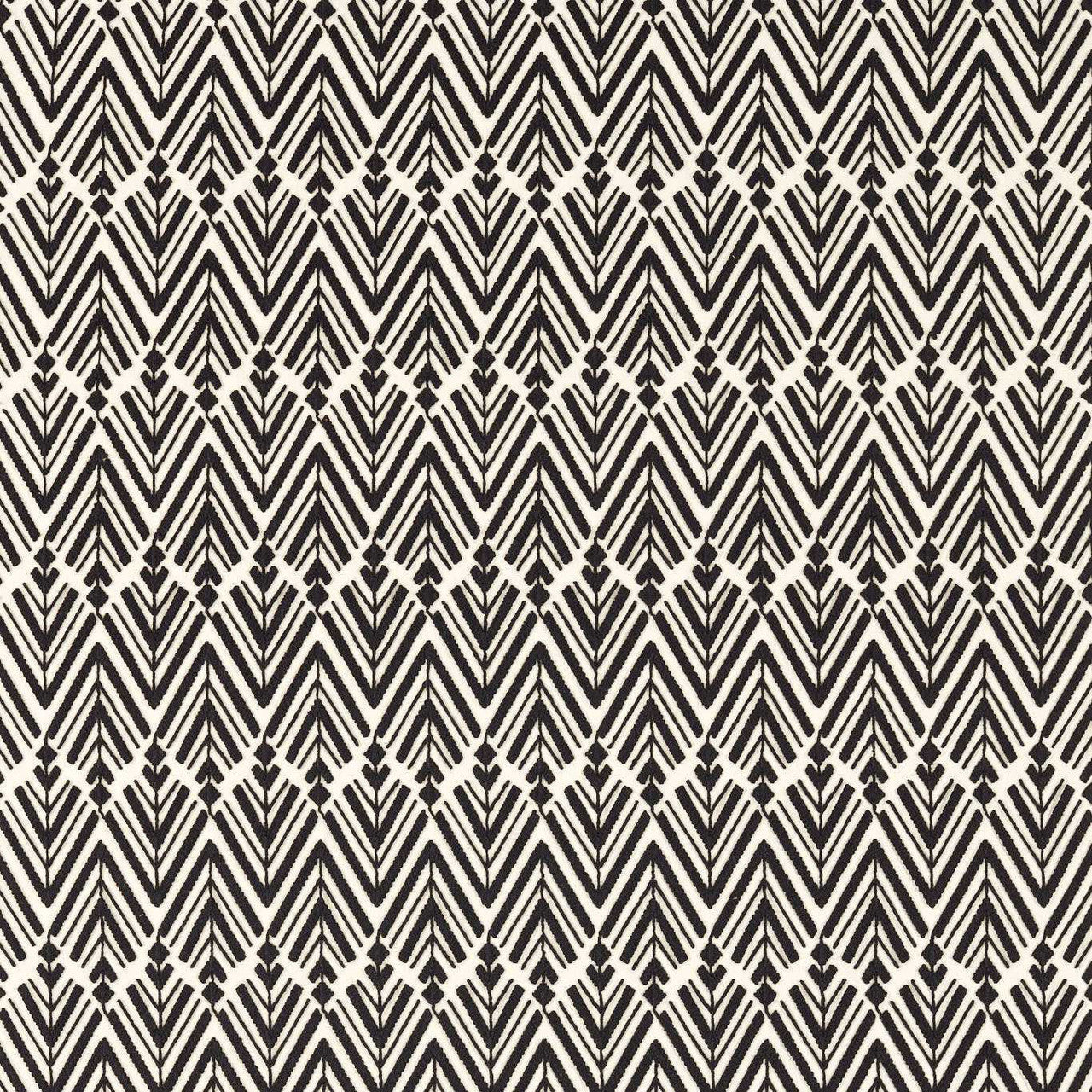 134018 Thalia Reflect Black Earth Fabric by Harlequin