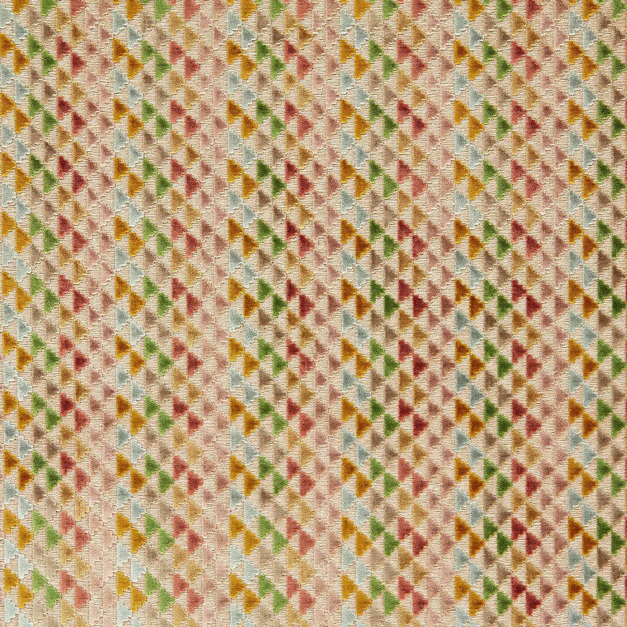 134025 Vidi Reflect Blush/Ochre/Kelly Fabric by Harlequin