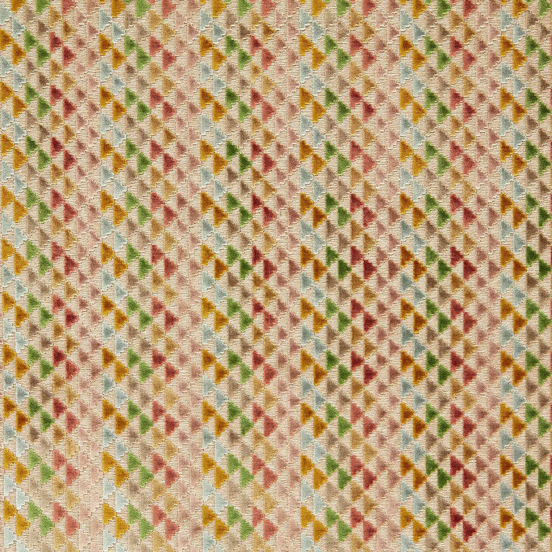 134025 Vidi Reflect Blush/Ochre/Kelly Fabric by Harlequin