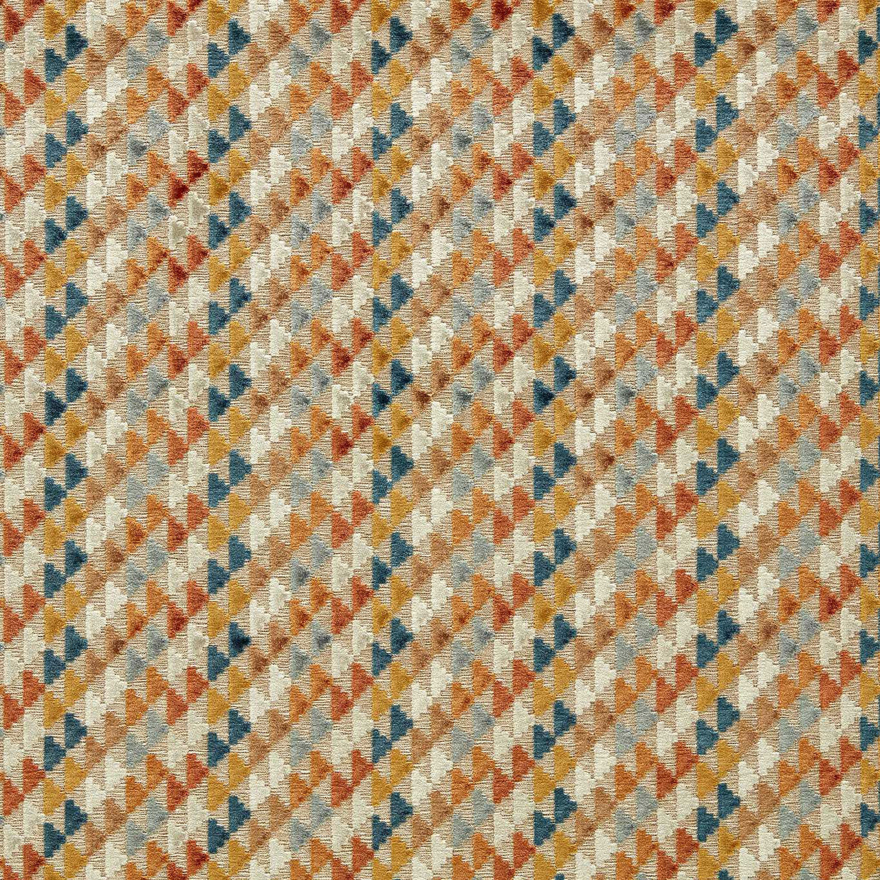 134026 Vidi Reflect Tiger/Taupe/French Blue Fabric by Harlequin