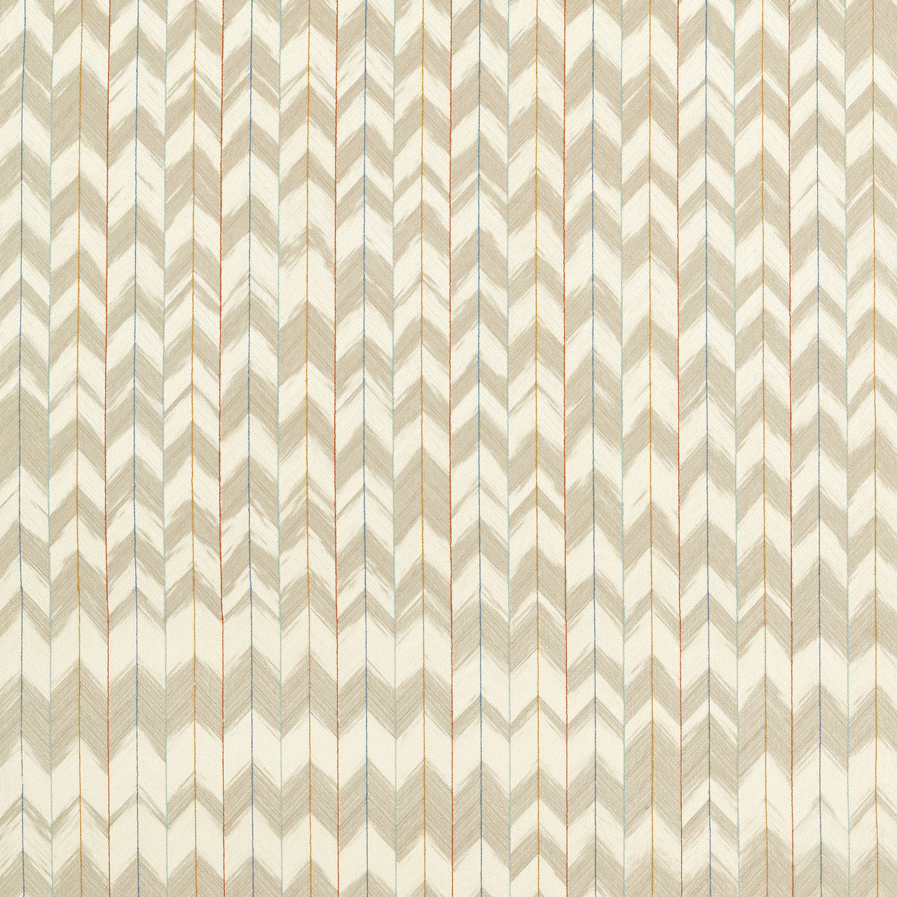 134056 Suisai Idyllic Taupe/Paprika/First Light Fabric by Harlequin