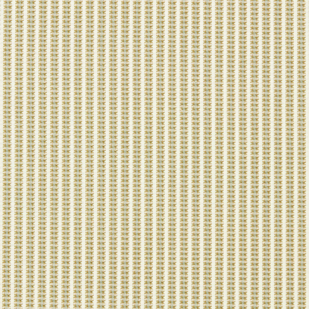 134064 Pepita Stripe Idyllic Taupe/Mint Fabric by Harlequin