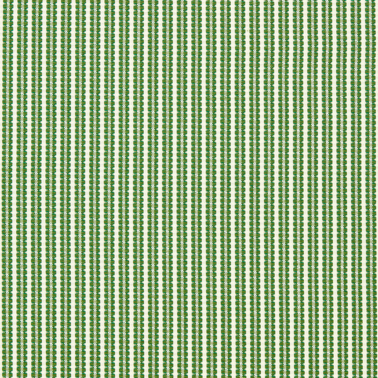 134065 Pepita Stripe Idyllic Kelly/First Light Fabric by Harlequin