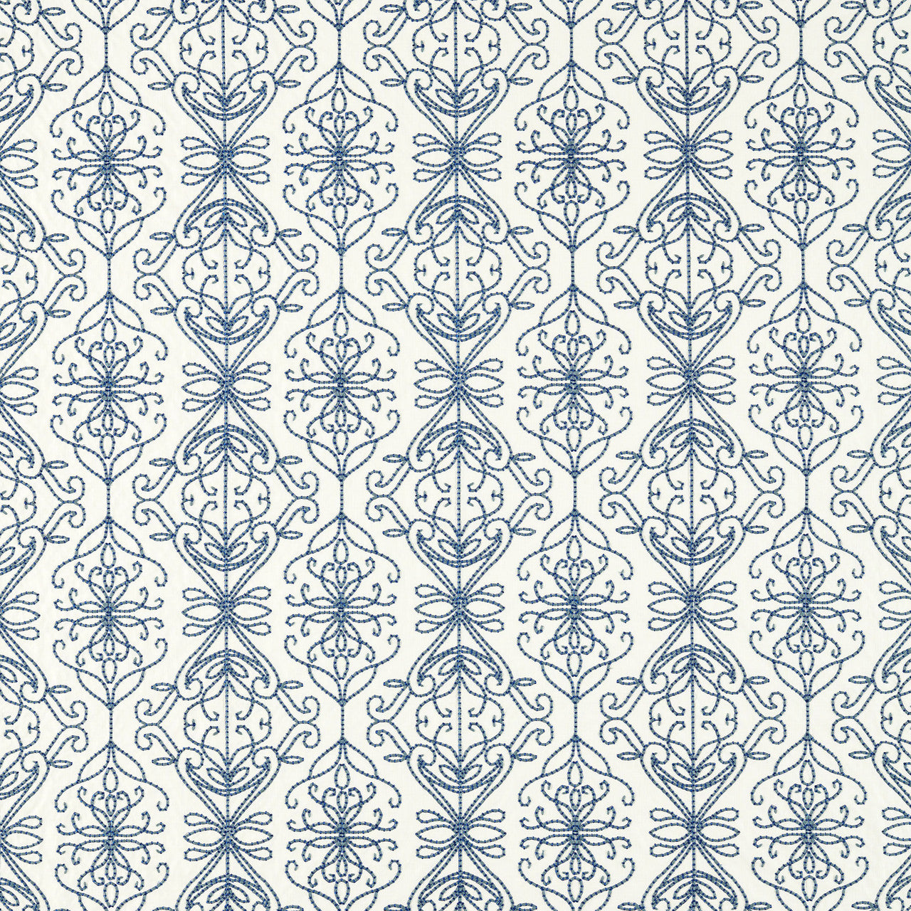 134068 Java Linen Idyllic Denim/Pearl Fabric by Harlequin