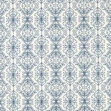 134068 Java Linen Idyllic Denim/Pearl Fabric by Harlequin