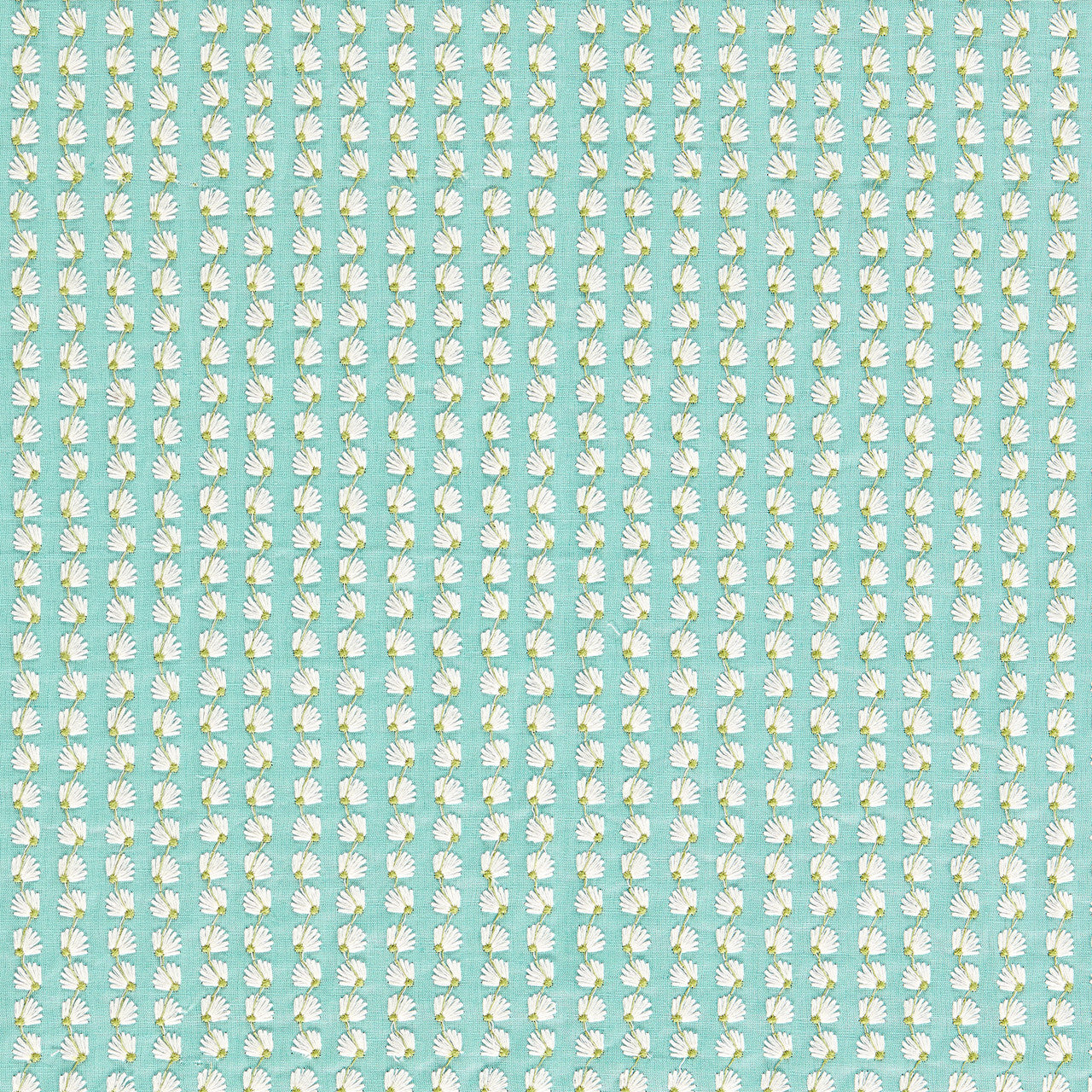 134073 Silene Idyllic Aqua/First Light/Forest Fabric by Harlequin