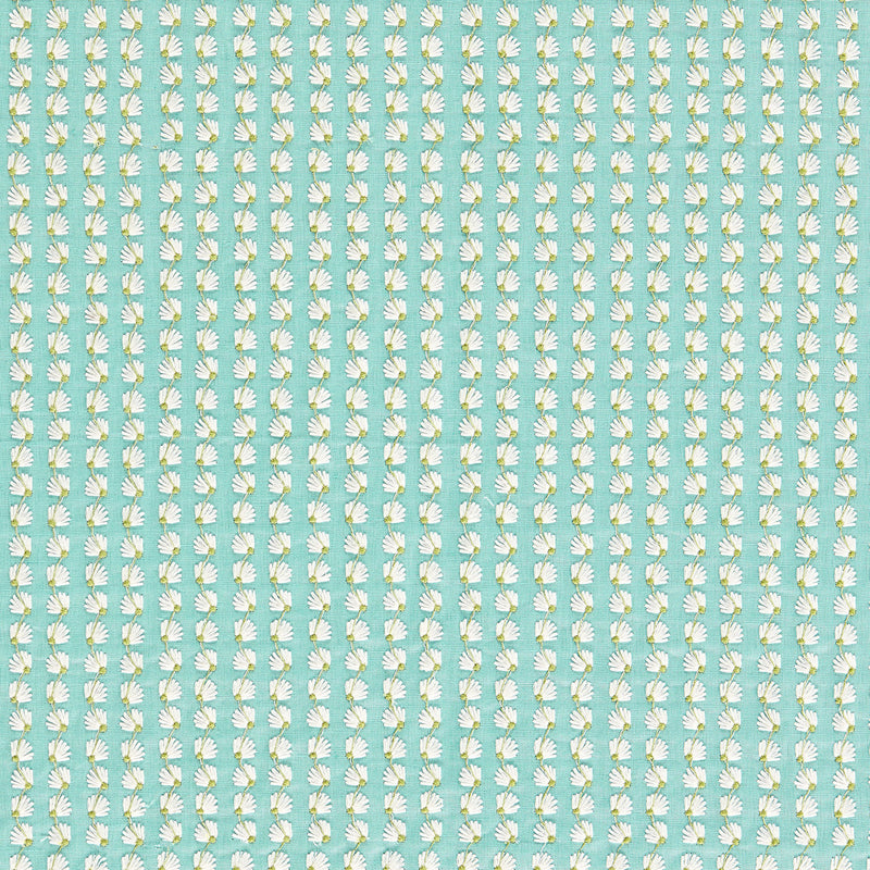 134073 Silene Idyllic Aqua/First Light/Forest Fabric by Harlequin