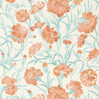 113132 Fleur de Joie Idyllic Paprika/Aqua/Soft Focus Wallpaper by Harlequin