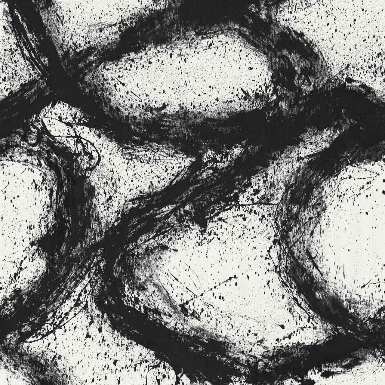 113108 Enigmatic Reflect Black Earth/First Light Wallpaper by Harlequin