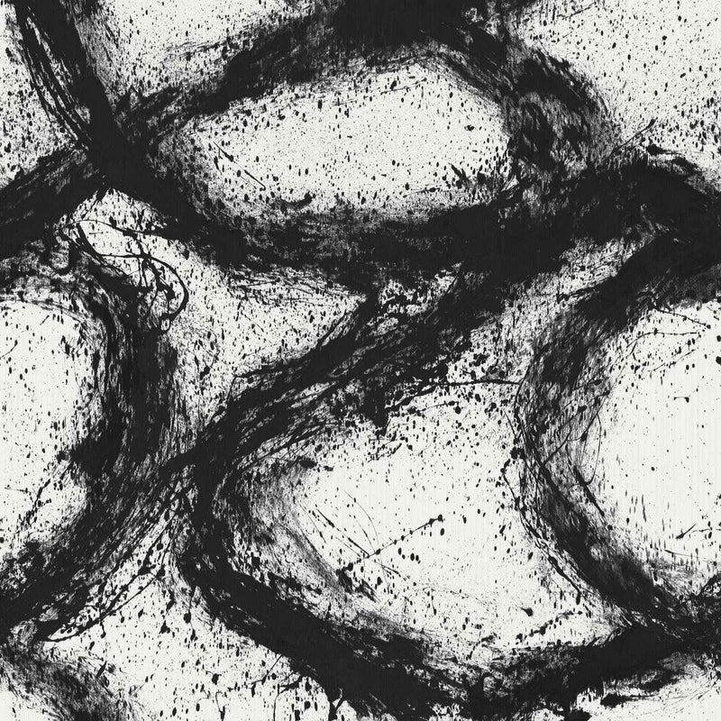 113108 Enigmatic Reflect Black Earth/First Light Wallpaper by Harlequin