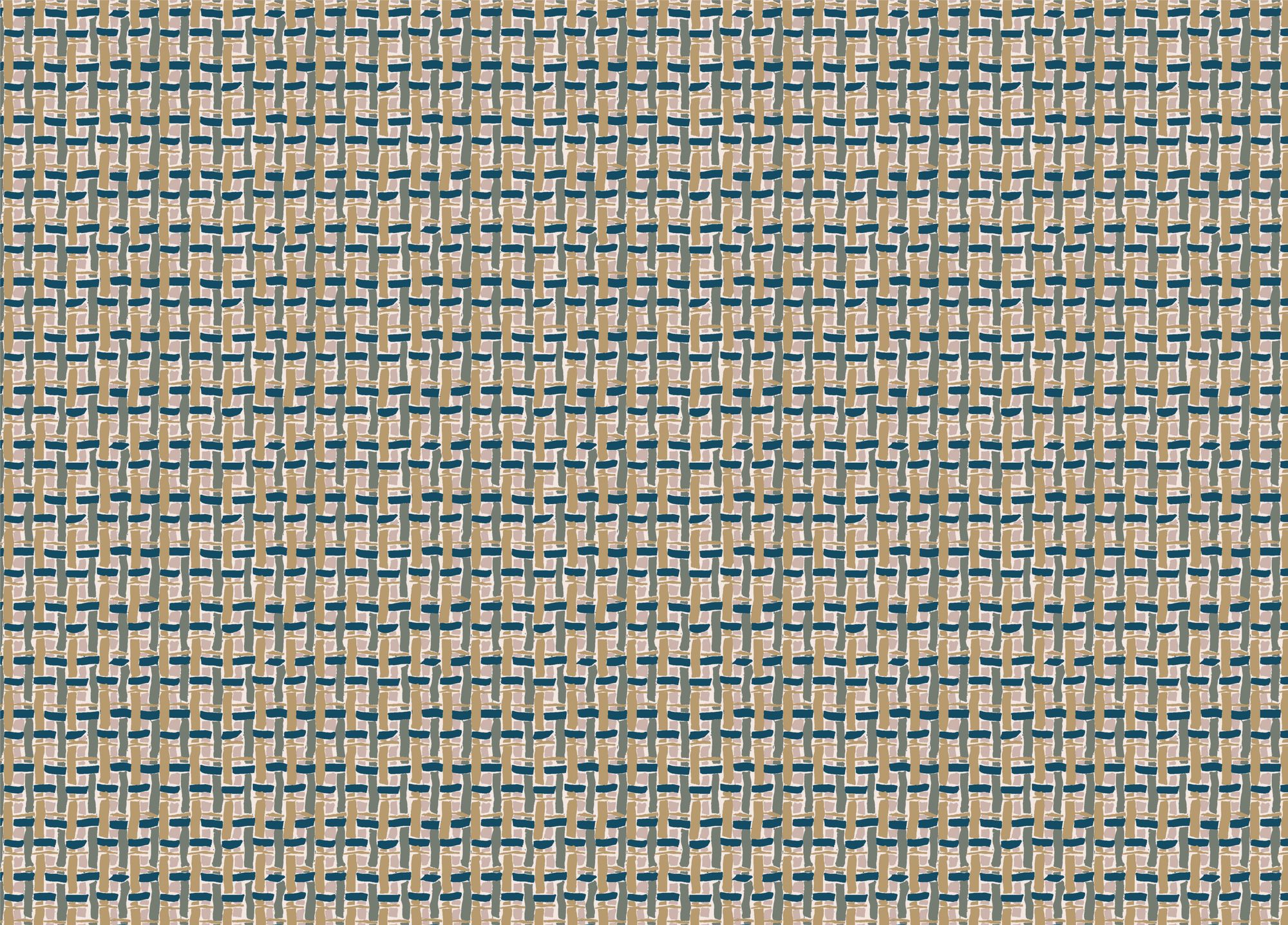 F-B-OL-T-24 Basket Tea Fabric by Parker & Jules