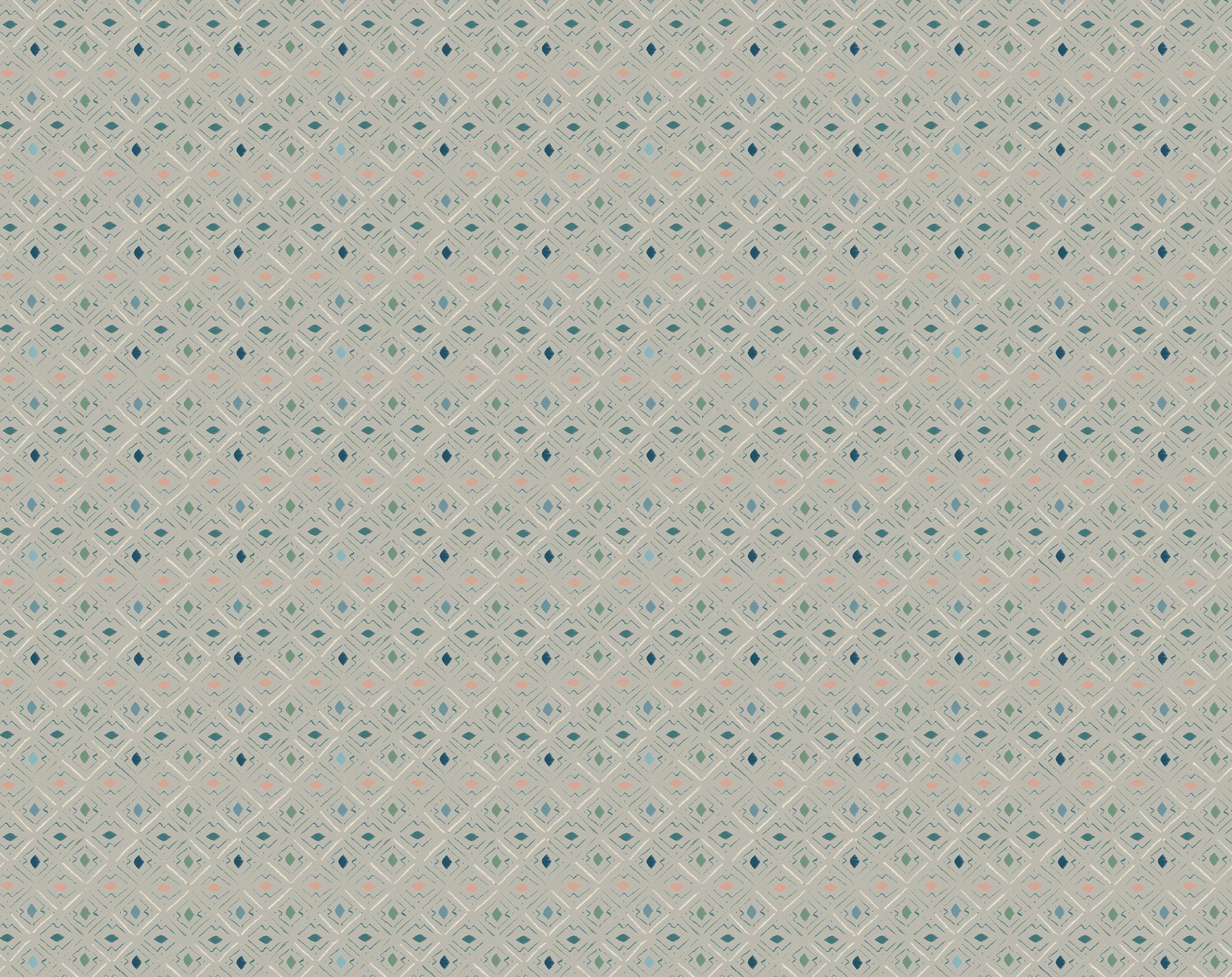 Lulu Verdigris Wallpaper by Parker and Jules