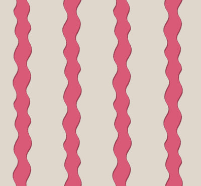 Scroll Brilliant Pink Fabric by Parker & Jules