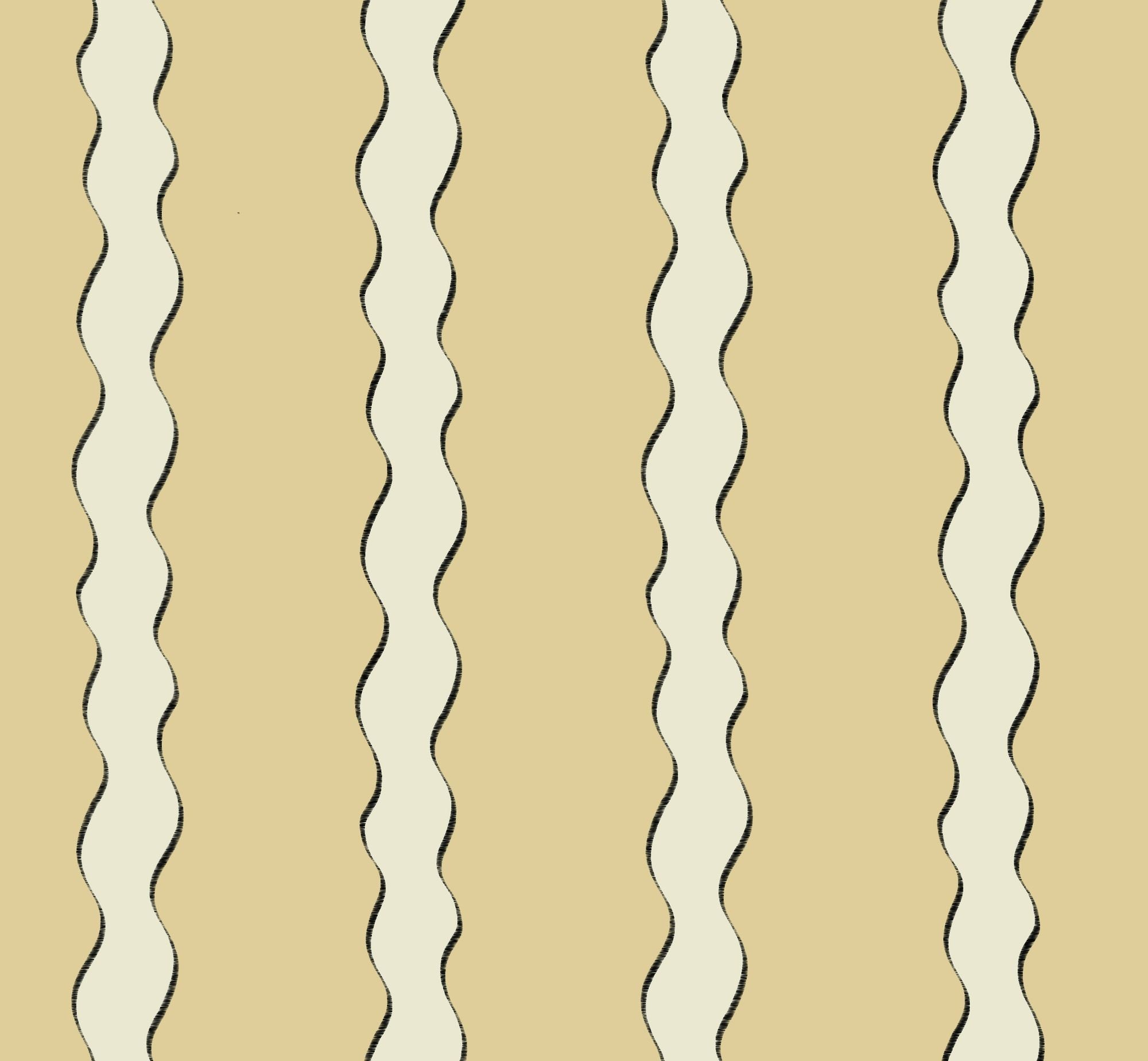 F-SS-OL-B-24 Scroll Stripe Butter Fabric by Parker & Jules