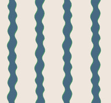 F-SS-OL-DB-24 Scroll Stripe Day Blue Fabric by Parker & Jules