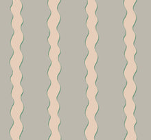 F-SS-OL-V-24 Scroll Stripe Verdigris Fabric by Parker & Jules