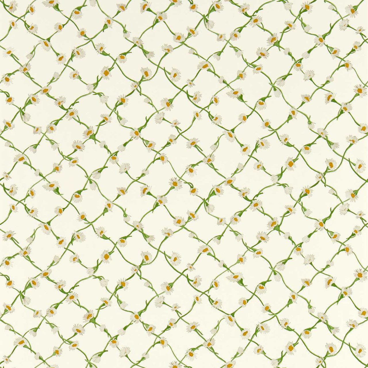 113043 Daisy Trellis Emerald Sophie Robinson Wallpaper By Harlequin