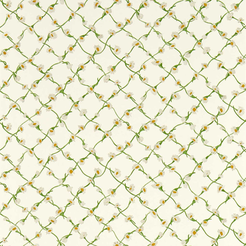 113043 Daisy Trellis Emerald Sophie Robinson Wallpaper By Harlequin
