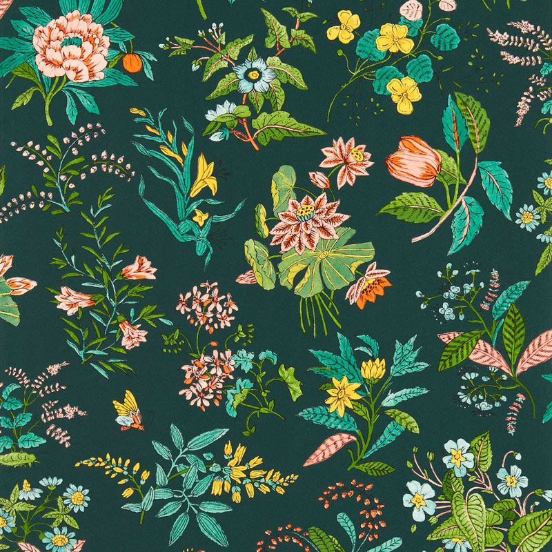 113058 Woodland Floral Sophie Robinson Wallpaper By Harlequin