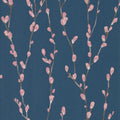 Salice Rose/Navy Wallpaper by Harlequin