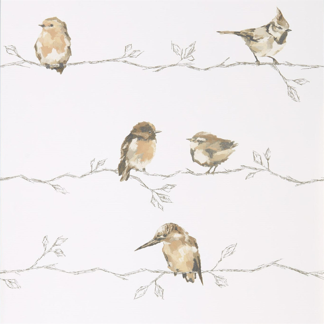 111484 Perisco Purity Neutral and Chalk Wallpaper by Harlequin