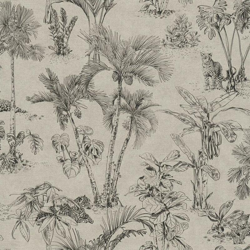 HV41022 Havana Jungle Palms Wallpaper by Galerie