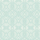 HWA1037W Ogee Damask Duck Egg Blue Wallpaper by Hoopla Walls