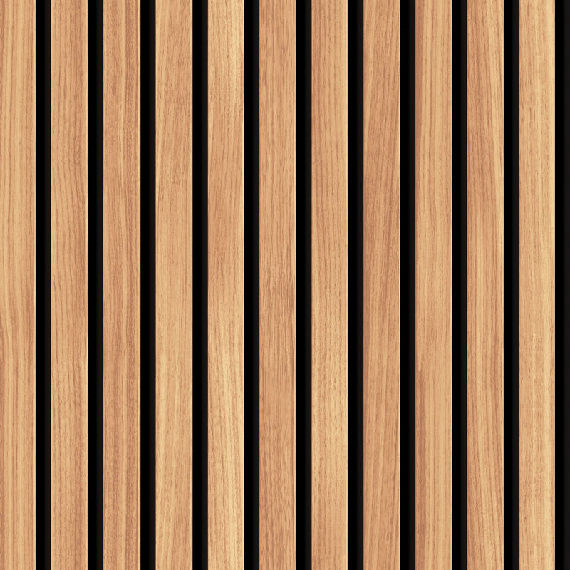 HWA1448W Wood Slat Oak Slat Walls Wallpaper by Hoopla Walls