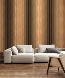 HWA1448W Wood Slat Oak Slat Walls Wallpaper by Hoopla Walls