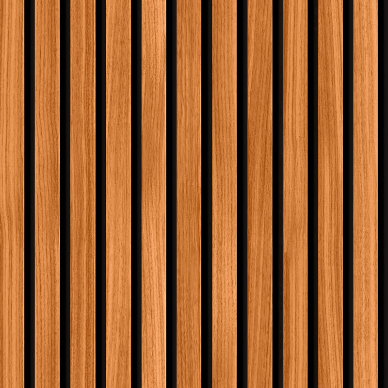 HWA1450W Wood Slat Teak Slat Walls Wallpaper by Hoopla Walls