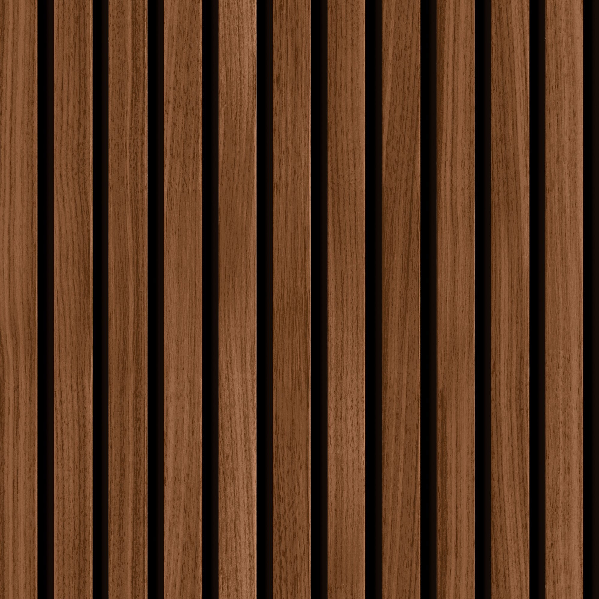 HWA1451W Wood Slat Walnut Slat Walls Wallpaper by Hoopla Walls