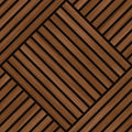 Diamond Slat Large Walnut Slat Walls Wallpaper by Hoopla Walls