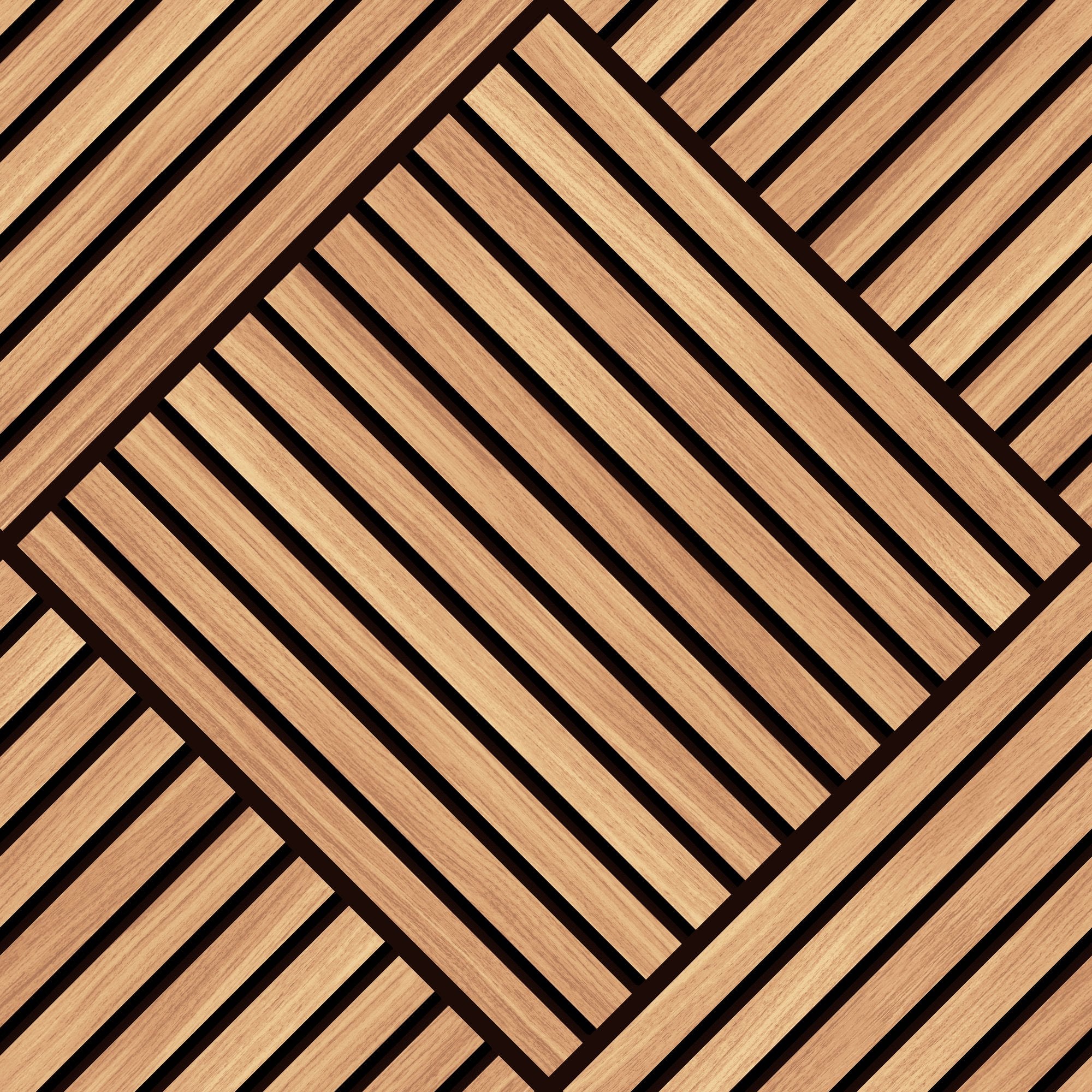 HWA1454W Diamond Slat Large Oak Slat Walls Wallpaper by Hoopla Walls
