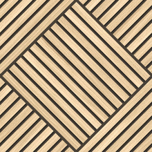 HWA1456W Diamond Slat Large Ash Slat Walls Wallpaper by Hoopla Walls