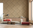 HWA1456W Diamond Slat Large Ash Slat Walls Wallpaper by Hoopla Walls