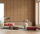 HWA1457W Chevron Slat Oak Slat Walls Wallpaper by Hoopla Walls