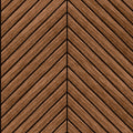 Chevron Slat Walnut Slat Walls Wallpaper by Hoopla Walls
