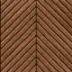 Chevron Slat Walnut Slat Walls Wallpaper by Hoopla Walls