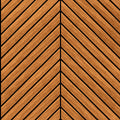 Chevron Slat Teak Slat Walls Wallpaper by Hoopla Walls