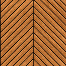 HWA1459W Chevron Slat Teak Slat Walls Wallpaper by Hoopla Walls