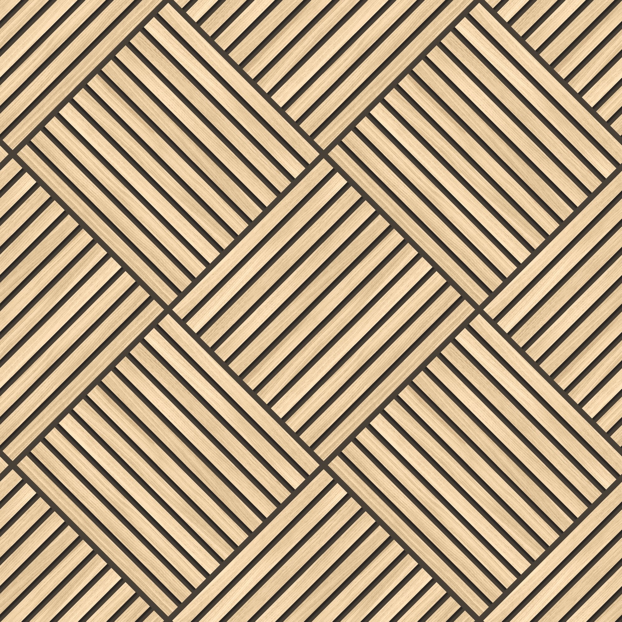 HWA1460W Diamond Slat Small Ash Slat Walls Wallpaper by Hoopla Walls