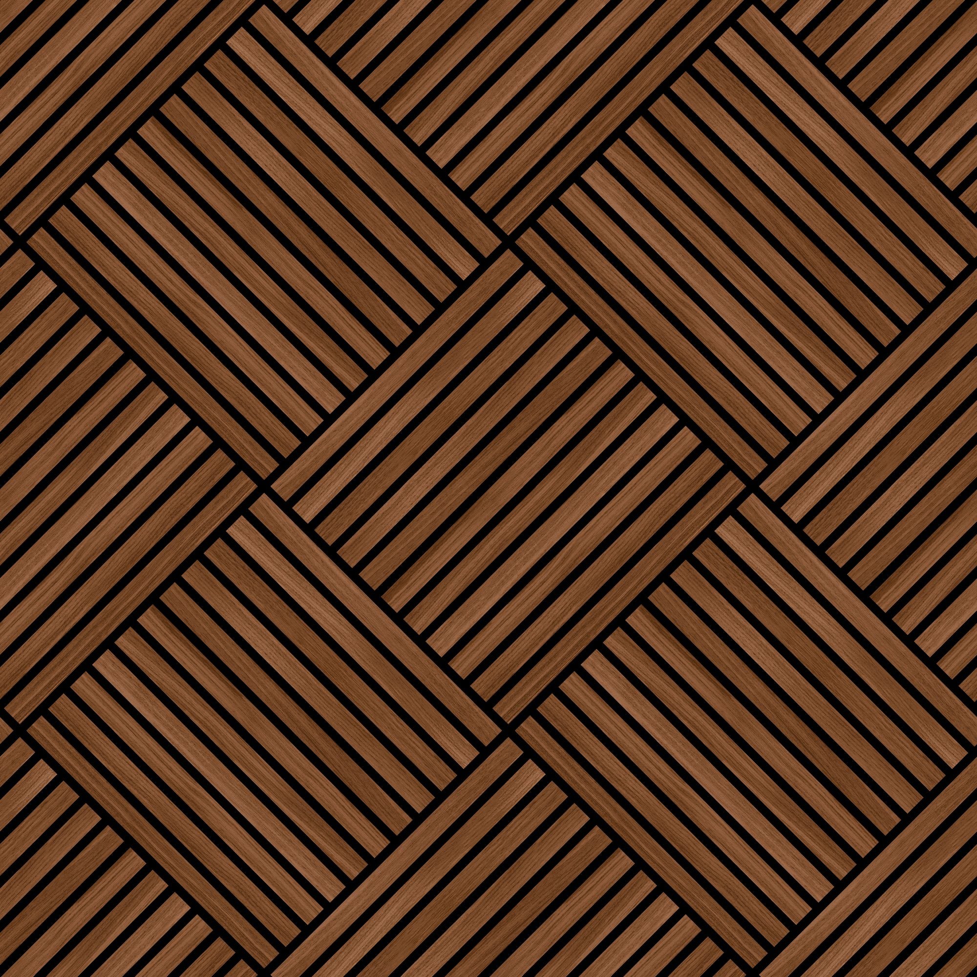 HWA1462W Diamond Slat Small Walnut Slat Walls Wallpaper by Hoopla Walls