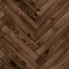 HWA1466W Parquet Dark Walnut Slat Walls Wallpaper by Hoopla Walls