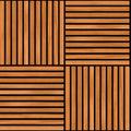 Square Slat Teak Slat Walls Wallpaper by Hoopla Walls