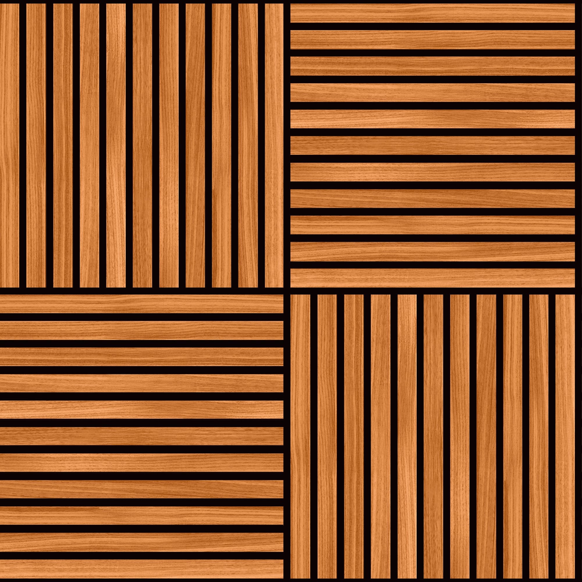 HWA1467W Square Slat Teak Slat Walls Wallpaper by Hoopla Walls