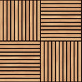 Square Slat Oak Slat Walls Wallpaper by Hoopla Walls
